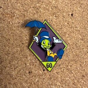 Authentic Disney Disneyland Resort 60th Diamond Celebration Jiminy Cricket Pin